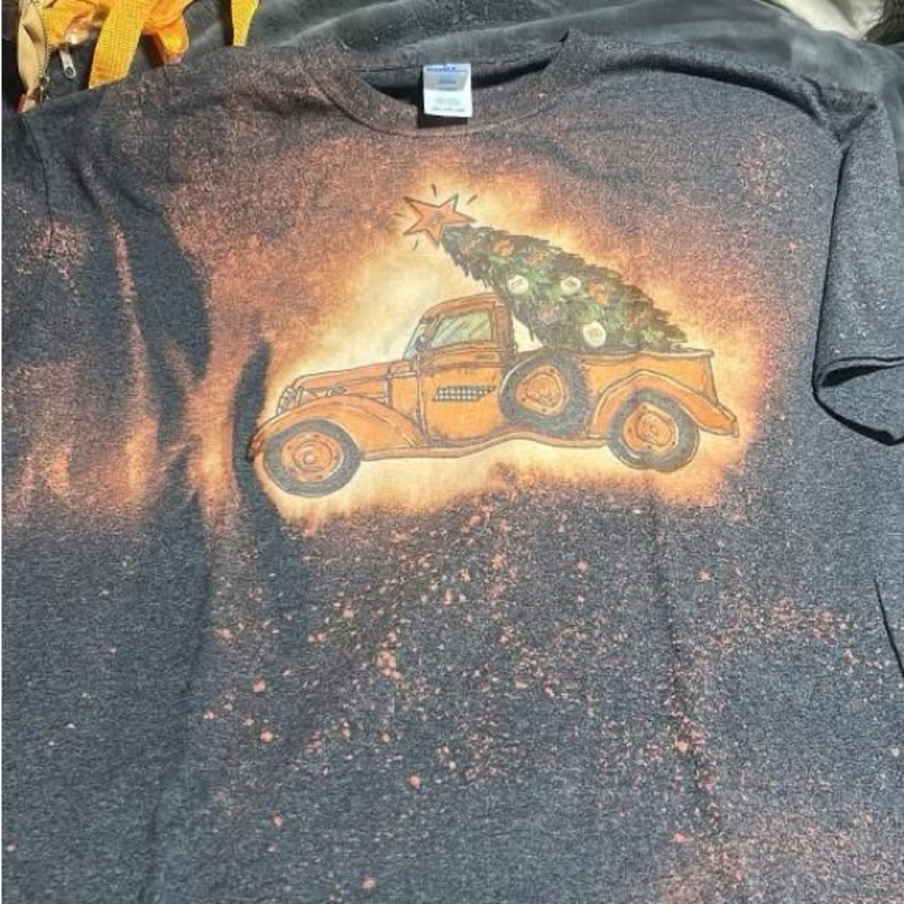 TN VOLS Shirt and Cup 20oz Vintage Truck Christmas Graphic Tee